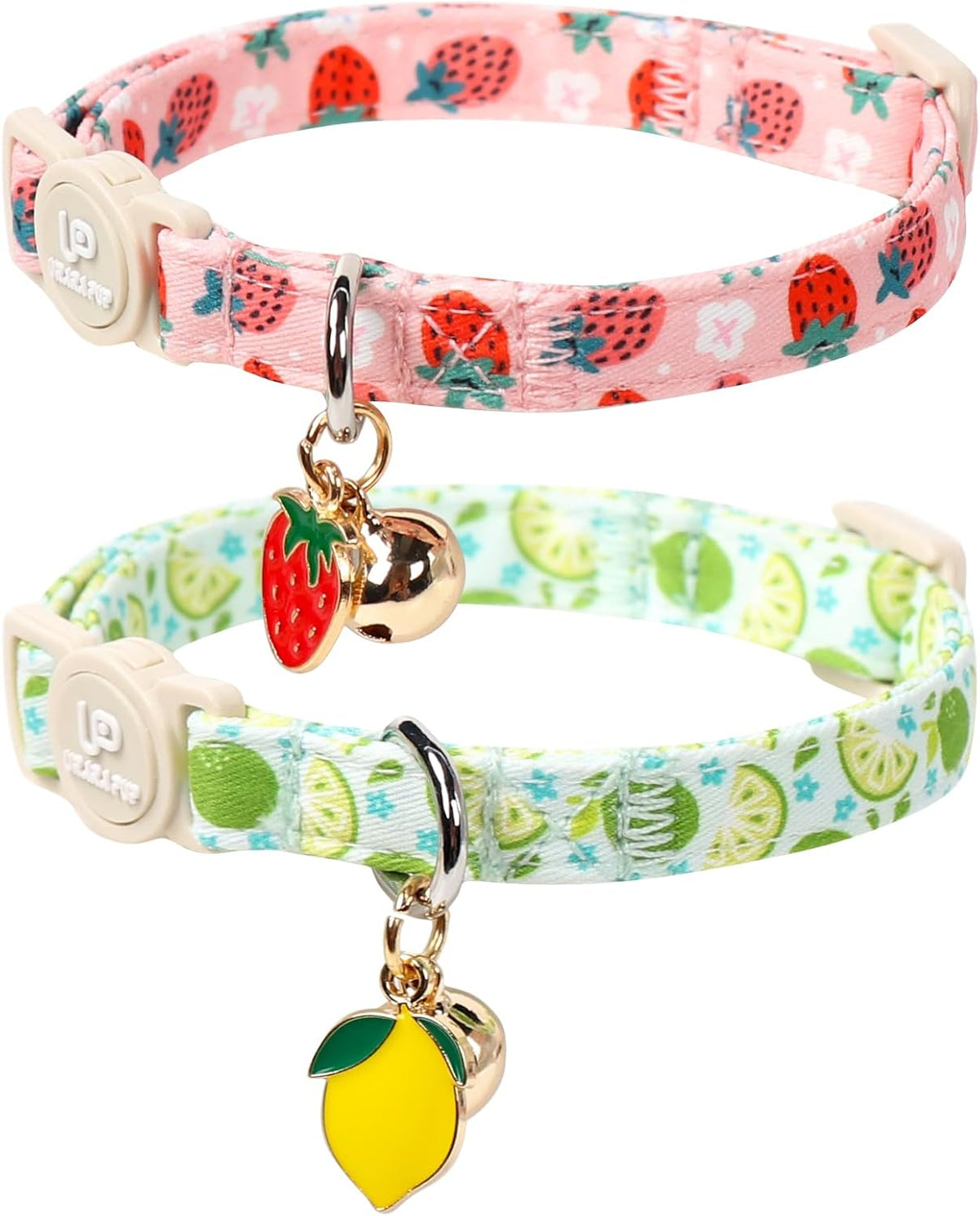 Halloween Cat Collar-2Pack Autumn Pumpkin Kitten Collars-Funny - Lime&StarBerry