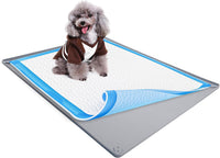 Dog Pee Pad Holder Tray Fits for 30” x 23” Pee Pads - 34 x 28 Inches / Light Grey