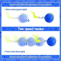 AIERSA Interactive Cat Toys for Indoor Adult Cats, Automatic Self-Play Cat Ball Toy for Kitten to Keep Them Busy, Electric Moving Chase Toy (Blue)