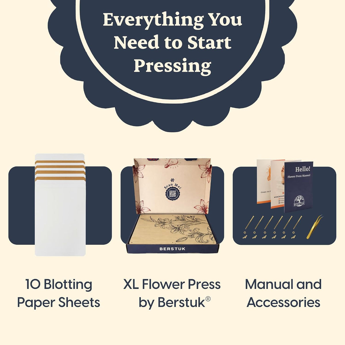Mini Flower Press Kit for Adults - XL / Beige - image 3