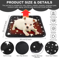 4 Pack Self Warming Cat Bed - Black / 12'' X 12'' / Square - image 2