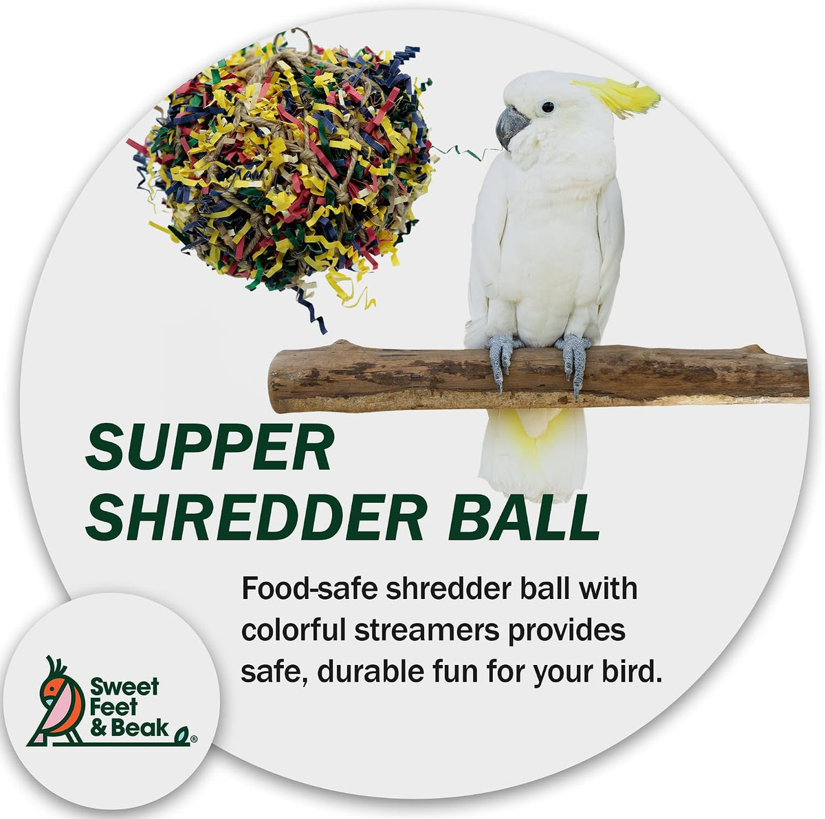 Sweet Feet and Beak Shredder Ball - 5 inch - image 4