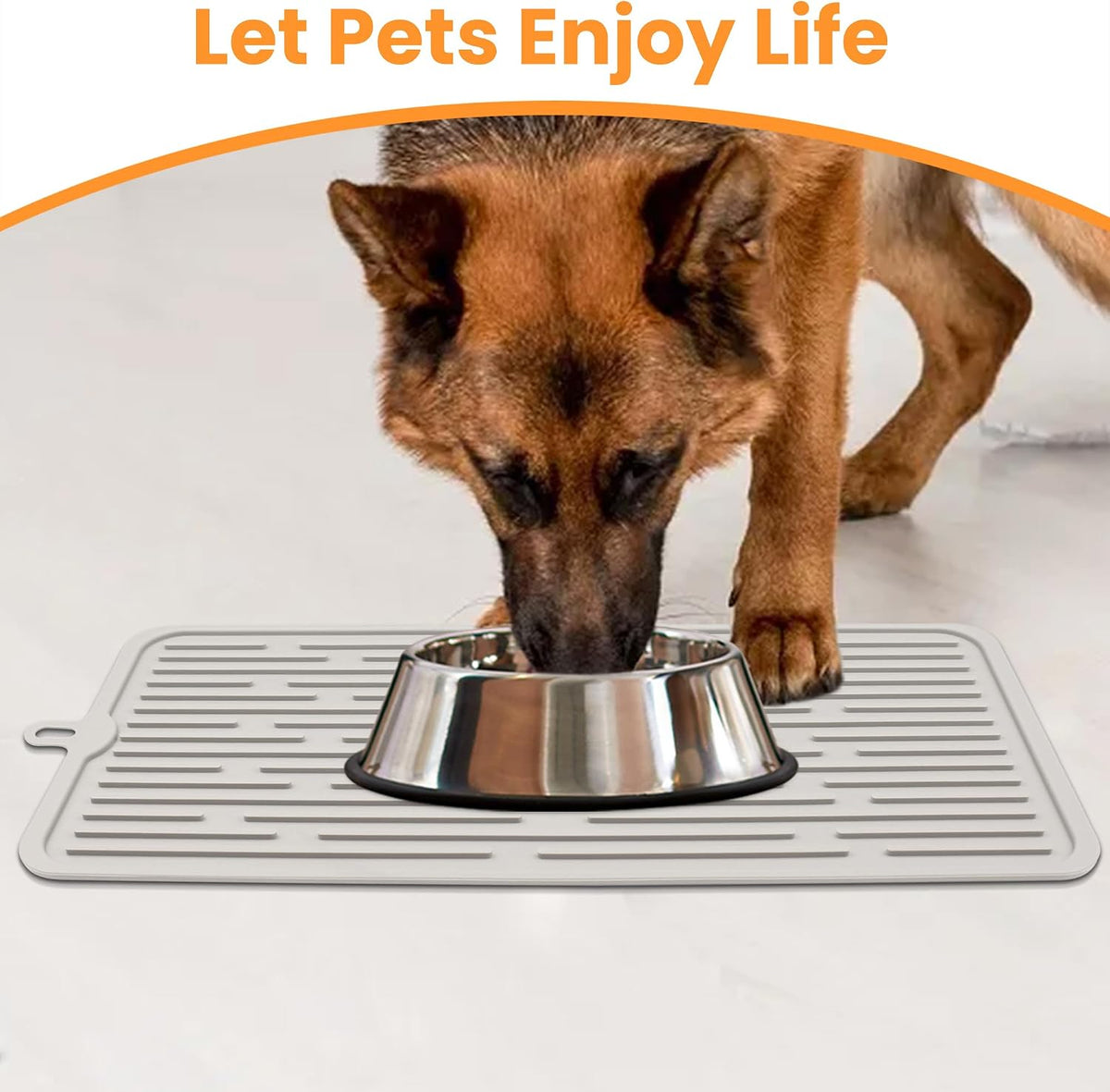 Pet Placemat for Dog and Cat - Cream - image 3
