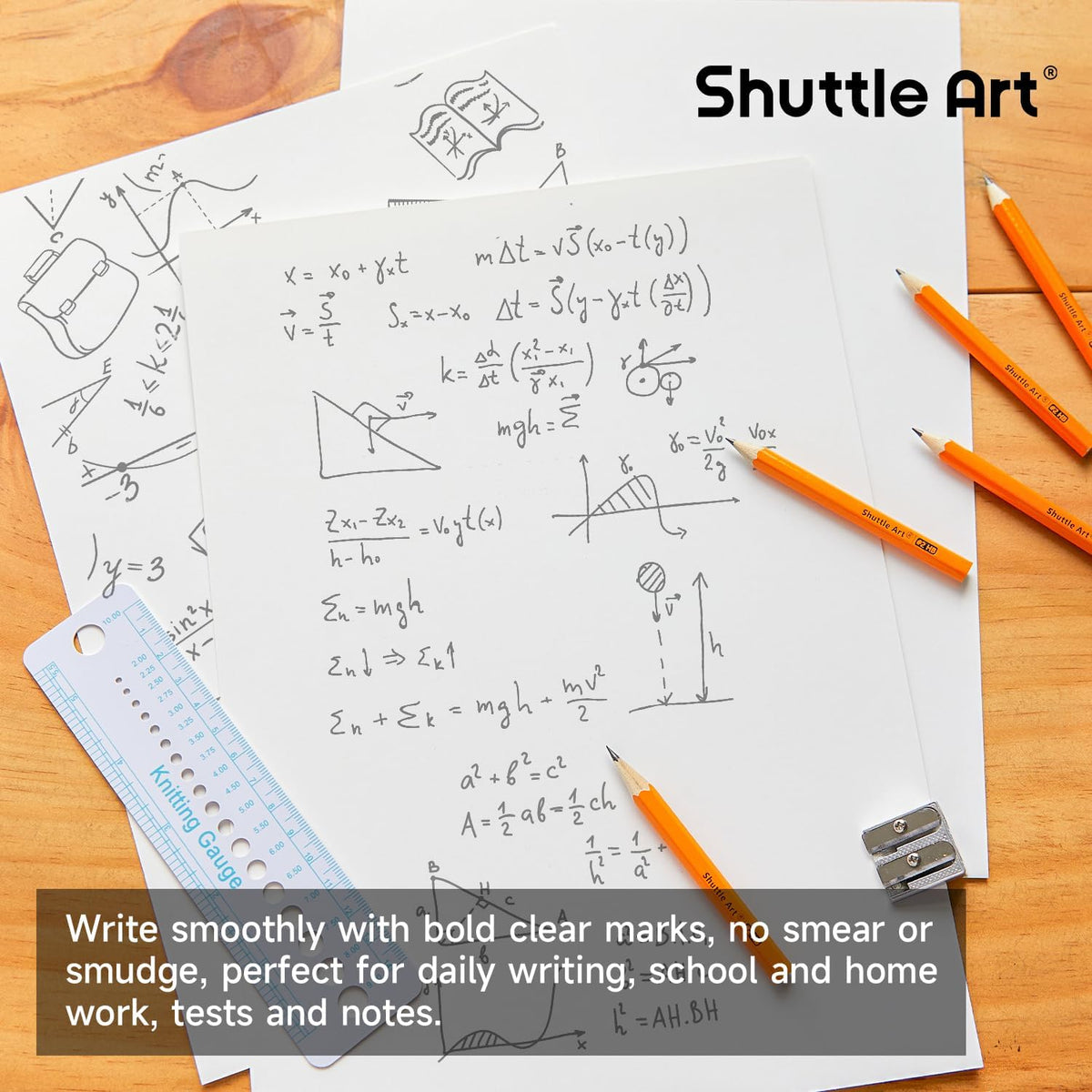 Shuttle Art 360 Pack #2 HB Golf Pencils - Yellow / 360 - image 4