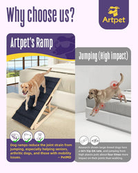 Dog Ramp for Small Dogs, Adjustable Wooden Dachshund Ramp for Couch – Essentials for Dogs - Large - image 4