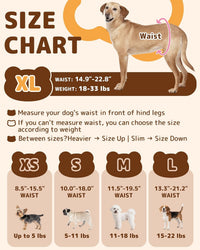 Dono Disposable Pull Up Dog Diapers Female - XL (Waist 14.9"-22.8") / 40.0 - image 2