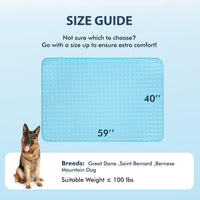 MICROCOSMOS Summer Cooling Mat & Sleeping Pad - 59" x 40" / Blue - image 4