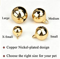 4 Sets Cat Bell for Dog Collar Charm Training Pet Pendant Accessories - Large / Gold - image 2