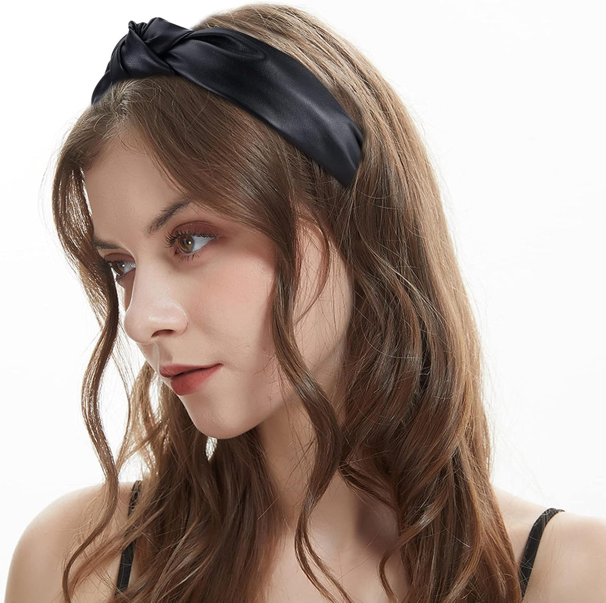 YISSION 4Pcs Wide Halloween Knotted Headbands Pumpkin Ghost Skull - Leather - image 3