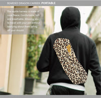 Bearded Dragon Leash and Harness Set, Beardie Carrier - Leopard Pattern - image 3