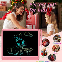 FLUESTON LCD Writing Tablet for Kids - 13"W x 9.8"H / Cute Pink - image 3