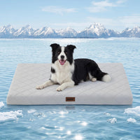 ZOMISIA Cooling Dog Bed for Crate - Grey / 41x27"(XL-Crate)