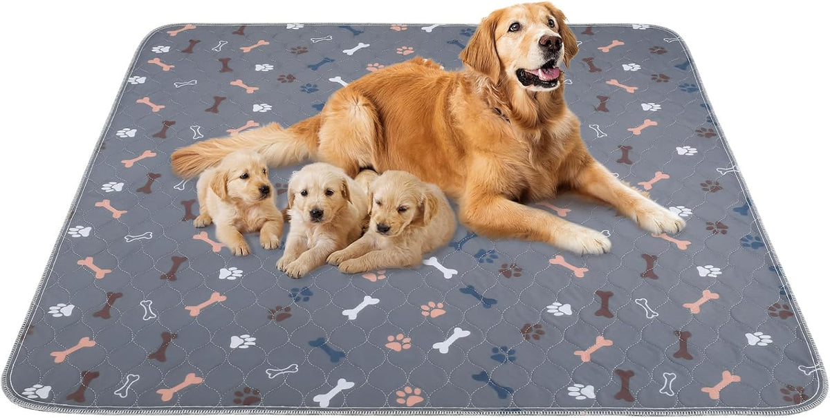Washable Pee Pads for Dogs, 18"x24" - Dark Grey / 31*36 Inch (Pack of 2)