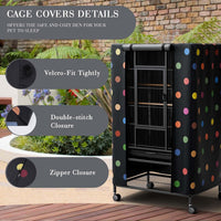 Tchvt Ultra Blackout Birdcage Cover - Polka Dot / 33.0"L x 23.0"W x 41.0"H - image 3