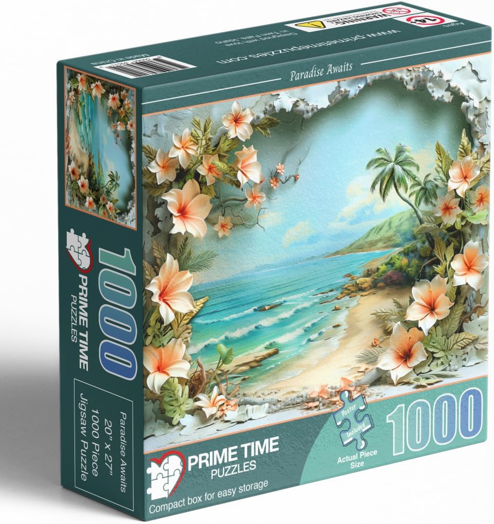 Christmas Advent Puzzle 1000 Piece Countdown 2026 – Fun for Kids & Family - Paradise Awaits - image 3