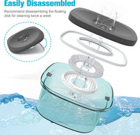 UPSKY 4L Dog Water Bowl No Spill Large Capacity Slow Drinking Water - 4 L / L-Green - image 4