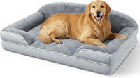 Orthopedic Dog Bed for Extra Large Dogs - Light Grey / 45.0"L x 30.0"W x 7.5"Th