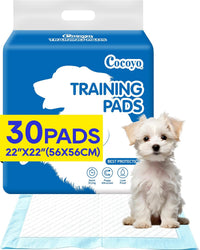 COCOYO Best Value Training Pads 30 Count, Dog Pee Pads - 30 / 22" x 22" Regular