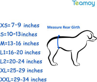 Teamoy Belly Bands for Male Dogs, Washable Wrap Diapers, S - L2(20"-24"Waist) / Black+ Gray+ Blue - image 3