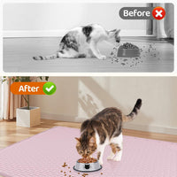 Cat Food Mat Extra Large Silicone Pet Bowl Mat 40''x28'' - Pink / 40"L x 28"W - image 4