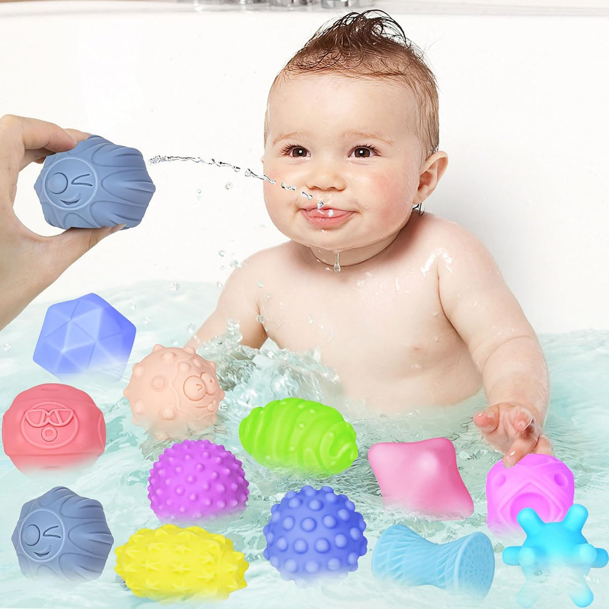 6 Pack Sensory Balls for Toddlers 1-3 - 12 Pack - image 3