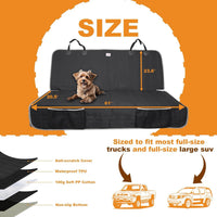 Dog Car Seat Cover for Back Seat - Truck-Gray / Truck Bench-61"W / 1 - image 2