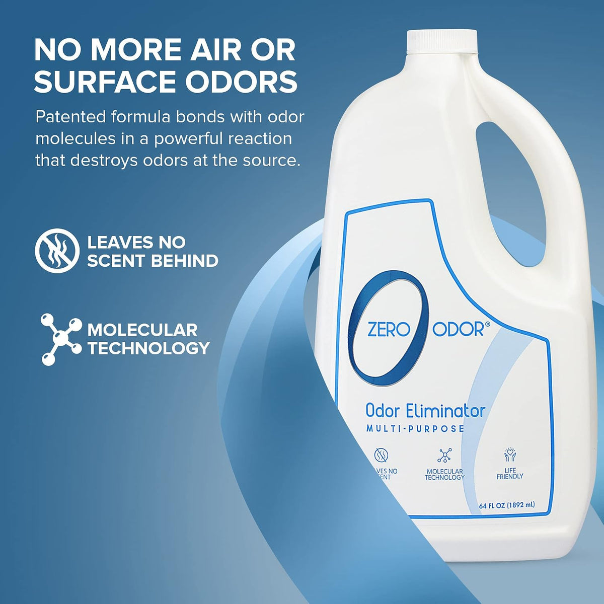 Zero Odor Multi-Purpose Odor Eliminator - 64 Fl Oz (Pack of 1) - image 3