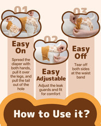 Dono Disposable Pull Up Dog Diapers Female - L (Waist13.3"-21.2") / 20.0 - image 4