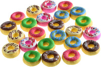 Donut Erasers for Kids, 24 Pieces 3D Cute Food Puzzle Mini Eraser, Cool Fun Take Apart Desk Pet - DONUT