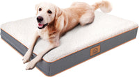 Washable Orthopedic Large Dog Bed with Removable Cover - Light Grey / 24.0"L x 16.0"W x 3.0"Th - image 2