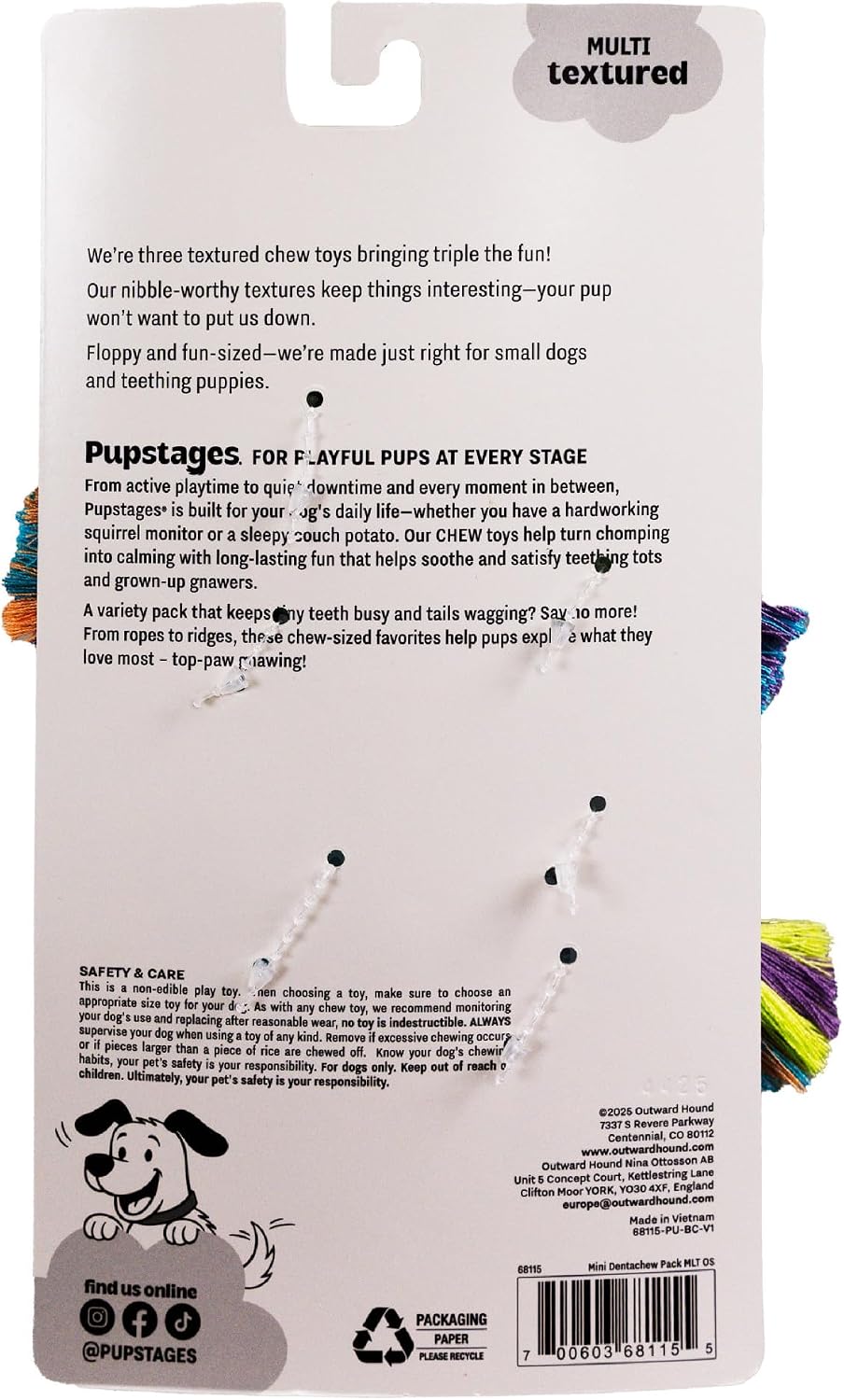 Cool Teething Stick Dental Dog Chew Toy, Soak & Freeze, 8.5" – Essentials for Dogs - Dentachew - image 3