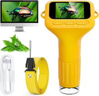 SKYBASIC Digital Microscope for Kids - 2"-Yellow