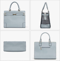Fashion Pet Carrier Dog Cat Carrier Purse Soft-Sided Leather Handbag - Grey - image 4