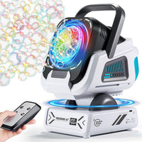 Upgraded Bubble Machine Outdoor Toys for Kids & Wedding Party – Fun for Kids & Family - Black