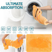 Avont Dog Bathrobe – Super Absorbent Quick-Dry Microfiber Hooded Robe – Essentials for Dogs - Yellow / X-Large - image 3
