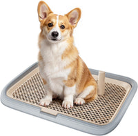 KOLAPANDA dog potty tray with mesh grate and pee pad holder for dogs up to 45 lb