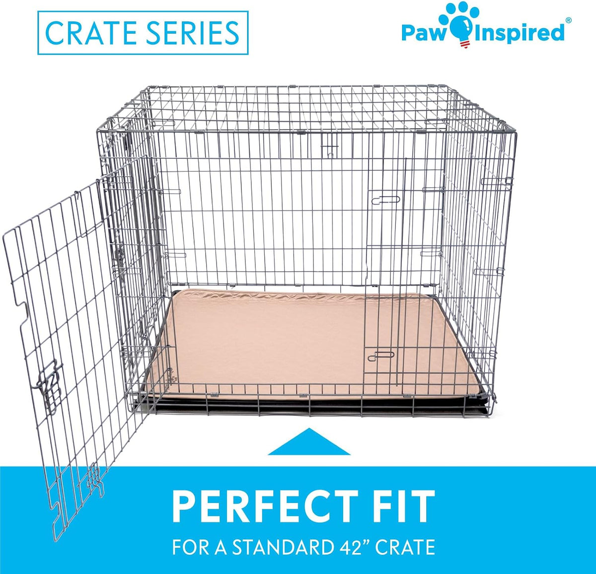 Paw Inspired Washable Crate Liners for Dogs - 42 Inch - image 3
