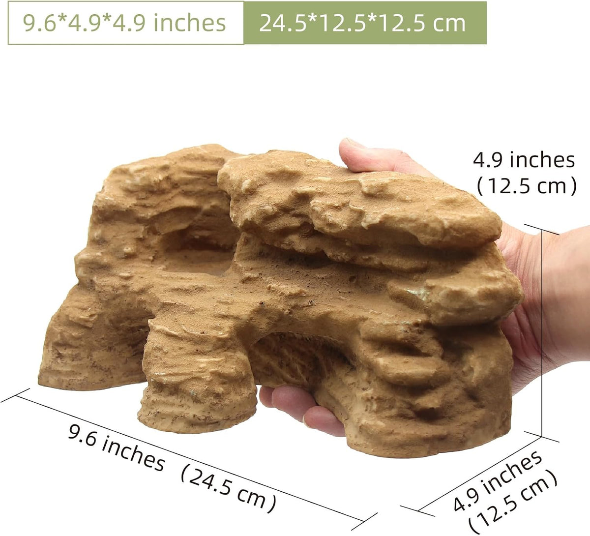 Gecko Hide Shale Scape Step Ledge - Medium-9.6*4.9*4.9 - image 2