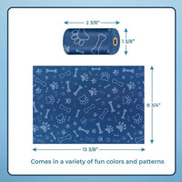 Best Pet Supplies Dog Poop Bags (150 Bags) for Waste Refuse Cleanup, Doggy Roll Replacements for Outdoor Puppy Walking and Travel, Leak Proof and Tear Resistant, Thick Plastic - Royal Blue