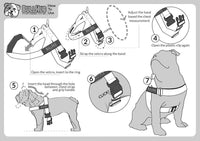 Adjustable Dog Harness, No Pull, No Choke, for English Bulldogs - PINK Checkers / XL - (Neck: 21" - 26" Chest: 33" - 36") - image 3