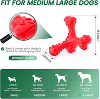 Dog Chew Toys for Aggressive Chewers Large Breed - Red - image 2