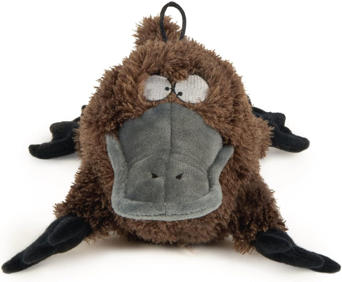 TrustyPup Strong 'N Silent Platypus Silent Squeak Plush Dog Toy - Large / Platypus