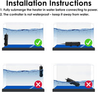 25W Aquarium Heater, Adjustable Small Fish Tank Heater - For 1-5 Gal - image 4