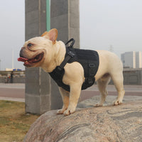 Tactical Dog Harness for Large Dogs, Reflective No Pull Dog Vest - Small (Pack of 1) / Black - image 2