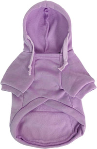 Dog Hoodies for Small Dogs with Zipper Pocket - Purple / XX-Small - image 4