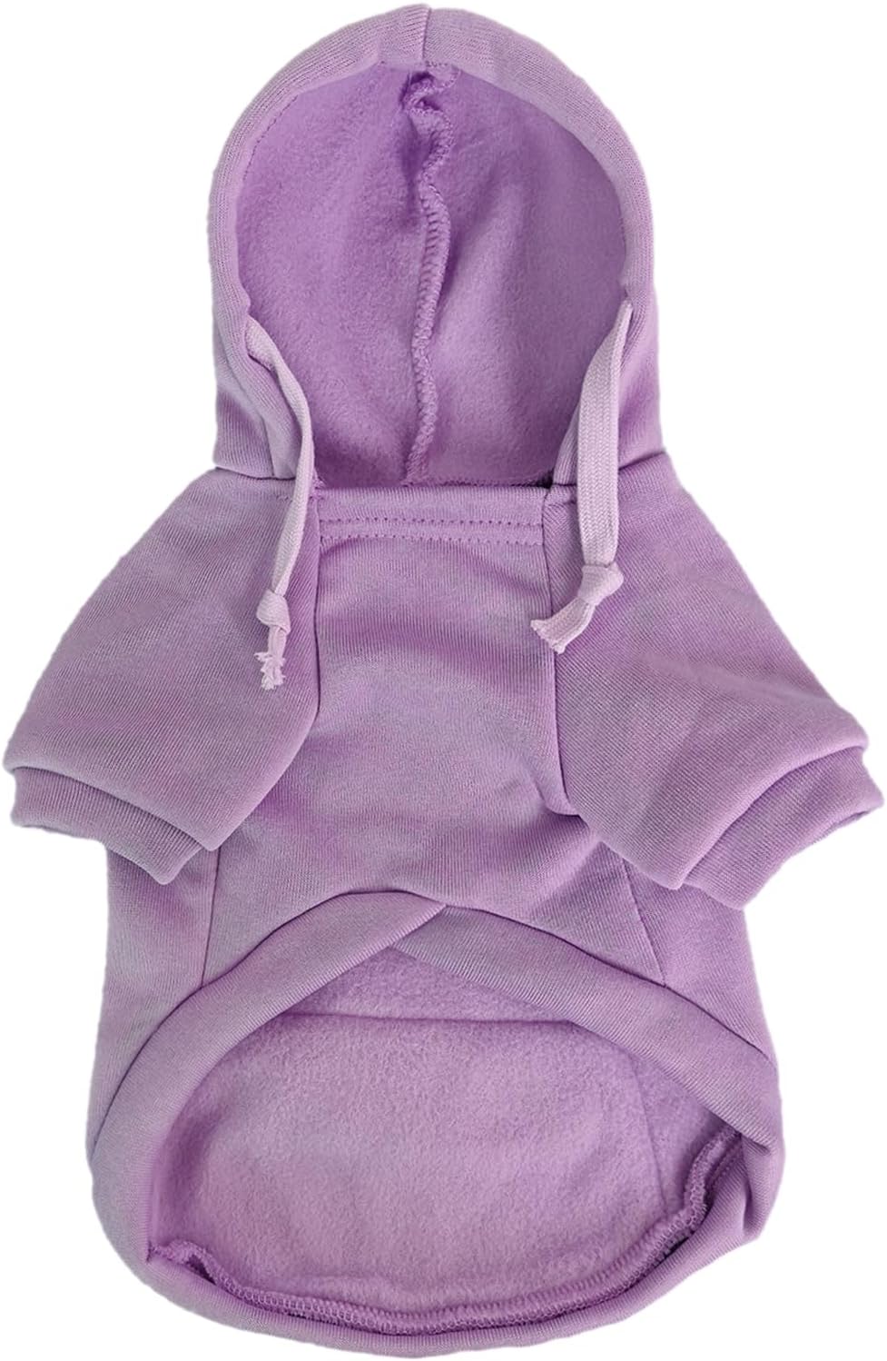 Dog Hoodies for Small Dogs with Zipper Pocket - Purple / XX-Small - image 4