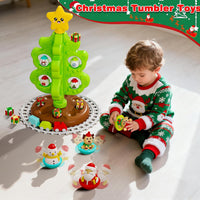 Surelect my first Christmas tree toy for little kids with train, tumblers and finger puppets - view 6