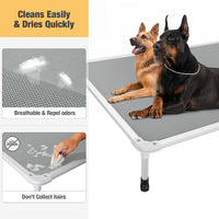 Veehoo Chew Proof Elevated Dog Bed, Cooling Raised Pet Cot - Gray / 59.0"L x 37.5"W x 9.0"Th - image 4