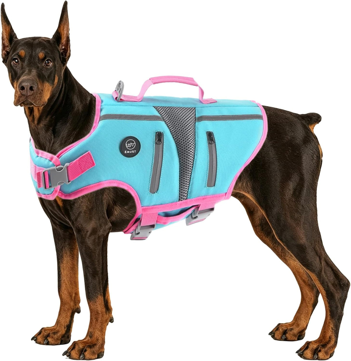 EMUST Dog Life Vest for Swimming - Large / New Blue