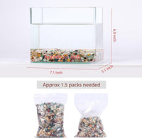 Mixed Crushed Crystal Chips Bulk 1lb 1200+Pcs Assorted Tumbled Stone Chips Natural Polished Mixed Chakra Aquarium Gravel Rocks for Plants Terrarium Supplies Fish Tank Gravel Pebbles Vase Filler